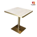 wooden cafe table