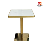 White Grey Marble Table