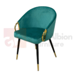 Velvet Gold Ring Accent Chair - Image 4