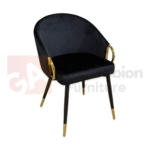 Velvet Gold Ring Accent Chair - Image 3