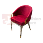 Velvet Gold Ring Accent Chair - Image 2