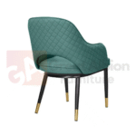 Velvet Stitched Dining Chair - Image 2