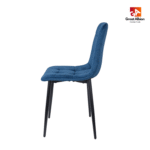 Velvet Dining Chair Metal Legs - Image 3