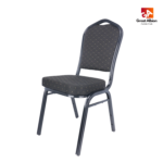 black metal chair front