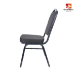 black metal chair side