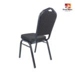 black metal chair back