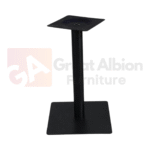 Round Column Black Single Table Base