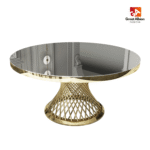 Gold Luxury Round Banqueting Table - Image 2