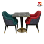 Contemporary Bellagio faux leather restaurant chair designed for comfort, durability, and upscale hospitality interiors