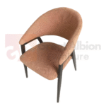Curved Back Fabric Chair - Image 2
