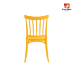 Modern café stacking chair featuring durable plastic construction, airflow backrest, and easy-clean commercial design.