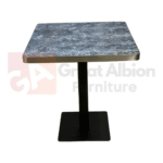 Silver Edge Marble Dining Table
