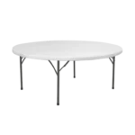 Round Table Fixed Top with Folding Legs
