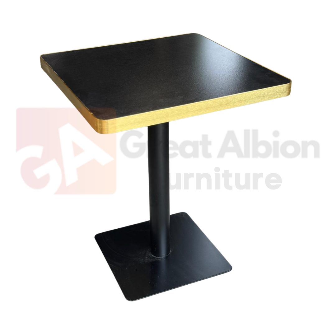 40 Matt Black Marble Gold Table - Image 1