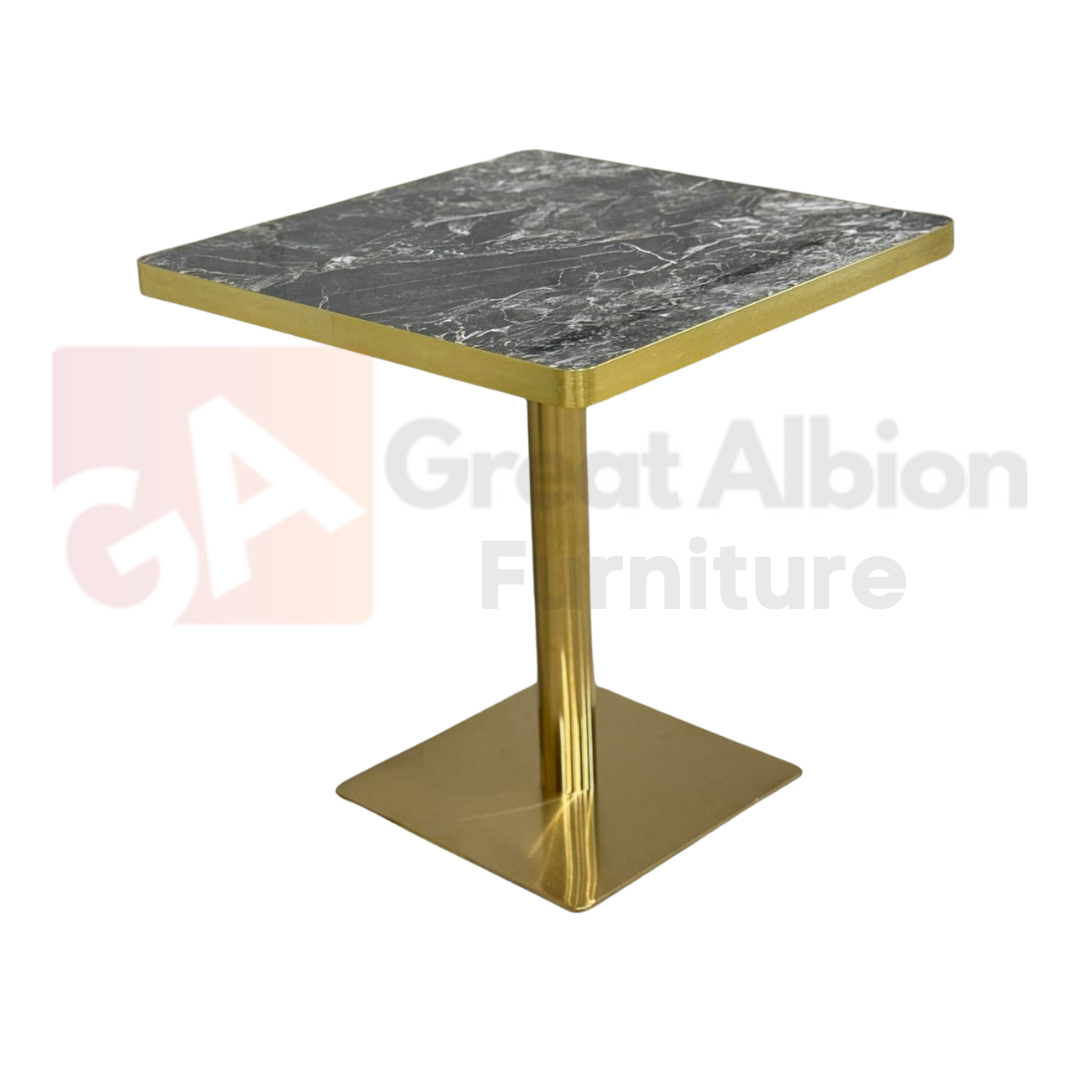 44 Black Rain Marble Table - Image 1