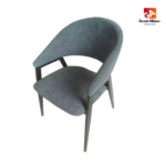 Elegant fabric dining chair designed for cafés and hotels with ergonomic support and minimalist contemporary styling.