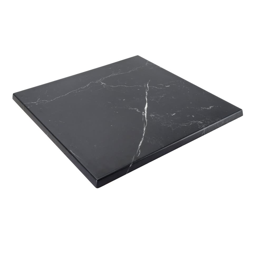 6 Black Marble Effect Table Top - Image 1