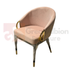 Velvet Gold Ring Accent Chair