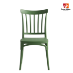Stackable polypropylene dining chair with contoured seat and UV-stable finish for everyday commercial hospitality use.