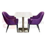 Velvet Stitched Dining Chair - Image 10