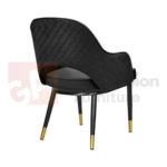 Velvet Stitched Dining Chair - Image 3