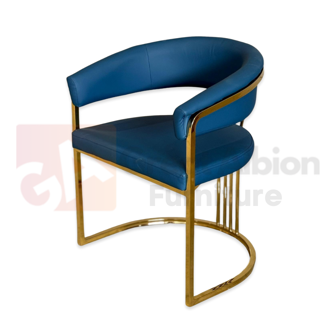 94 Velvet Gold Tub Chair - Image 1