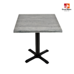 Grey concrete-effect commercial tabletop for modern cafés, restaurants, and outdoor seating areas.
