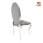 Opal Oval Back Velvet Stacking Chair - Image 7