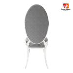 Opal Oval Back Velvet Stacking Chair - Image 6