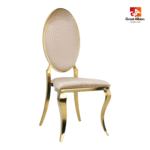 Opal Oval Back Velvet Stacking Chair - Image 10