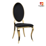 Opal Oval Back Velvet Stacking Chair