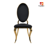 Opal Oval Back Velvet Stacking Chair - Image 5