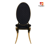 Opal Oval Back Velvet Stacking Chair - Image 2