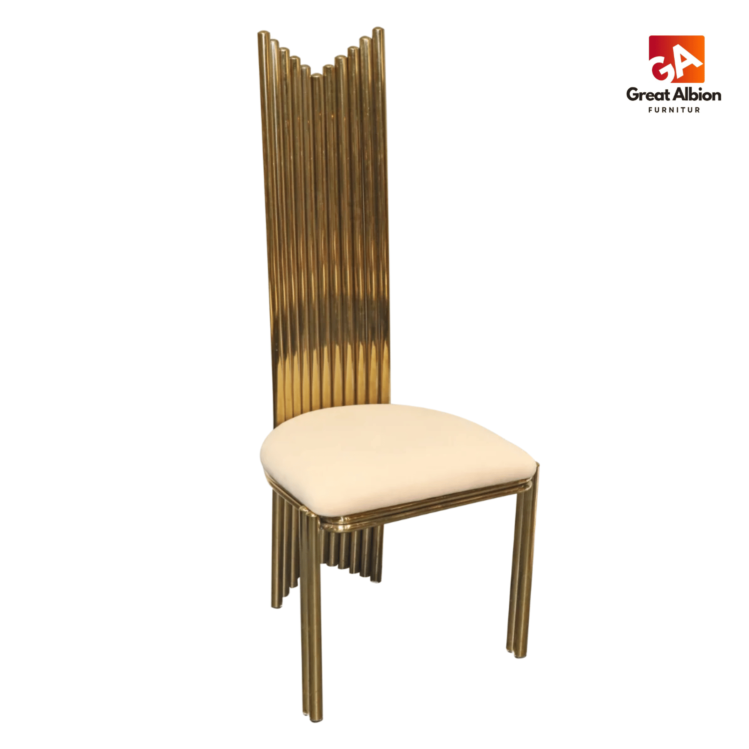 Verto Plus Premium Inox Chair Gold 1 Verto Plus Premium Inox Chair - Image 1